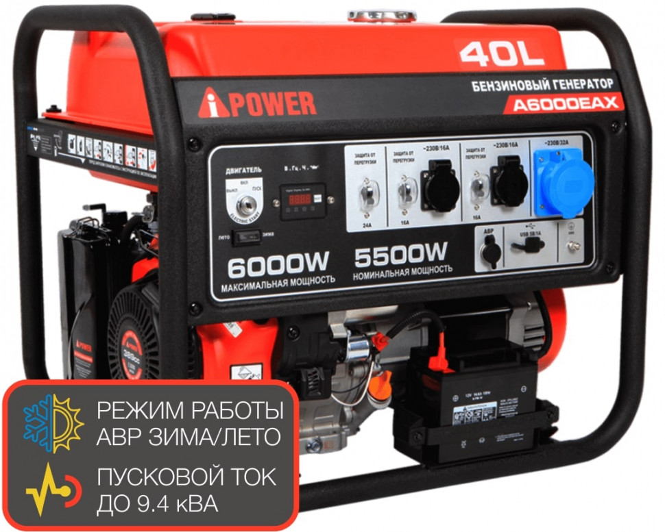 Бензиновый генератор A-iPower A6000EAX Бензиновый генератор A-iPower A6000EAX