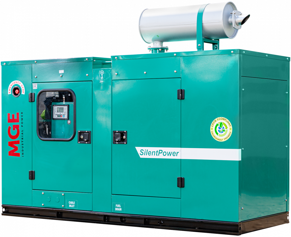 Дизельный генератор MGEp256CS в кожухе
