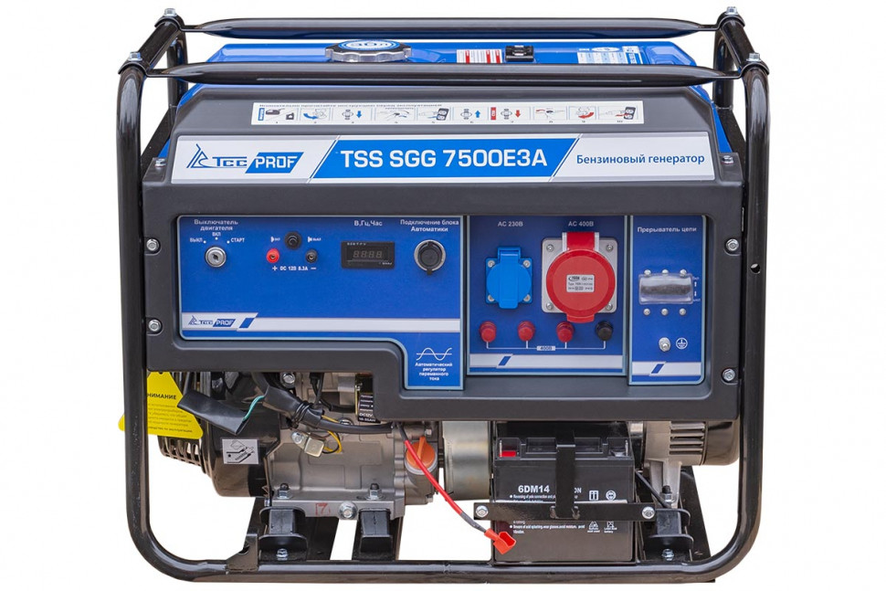 Бензогенератор TSS SGG 7500Е3 в кожухе МК-1