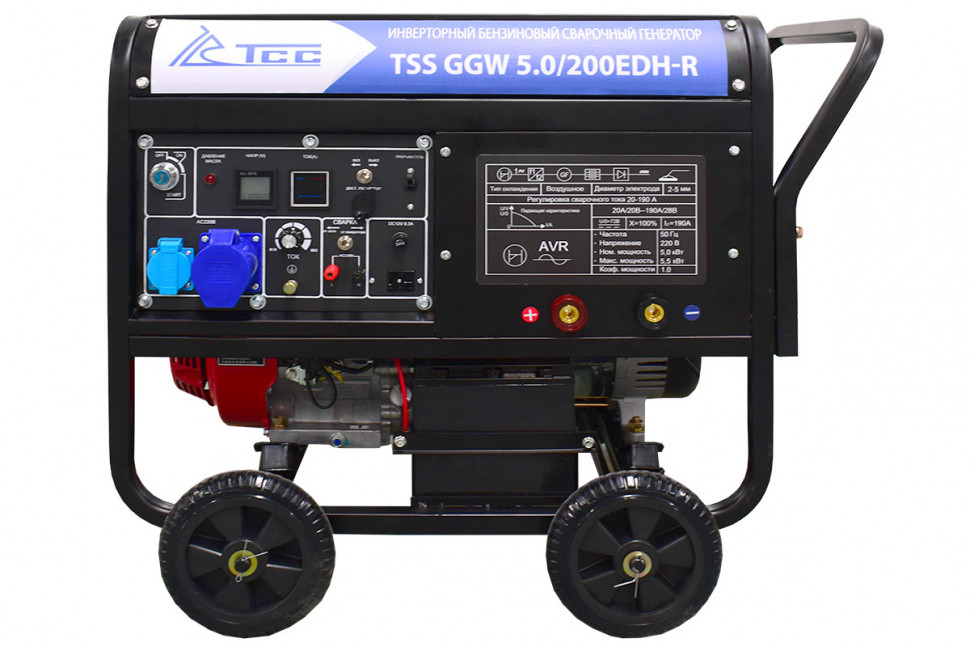 Инверторный бензиновый сварочный генератор TSS GGW 5.0/200EDH-R (HONDA GX390)