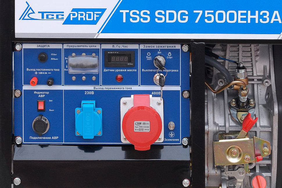 Дизель генератор TSS SDG 7500EH3A Дизель генератор TSS SDG 7500EH3A